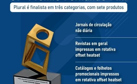 A Plural, maior indústria gráfica com rotativas offset da América Latina, é finalista em três categorias, com sete produtos. Até hoje, neste concurso, a Plural já conquistou 45 troféus.